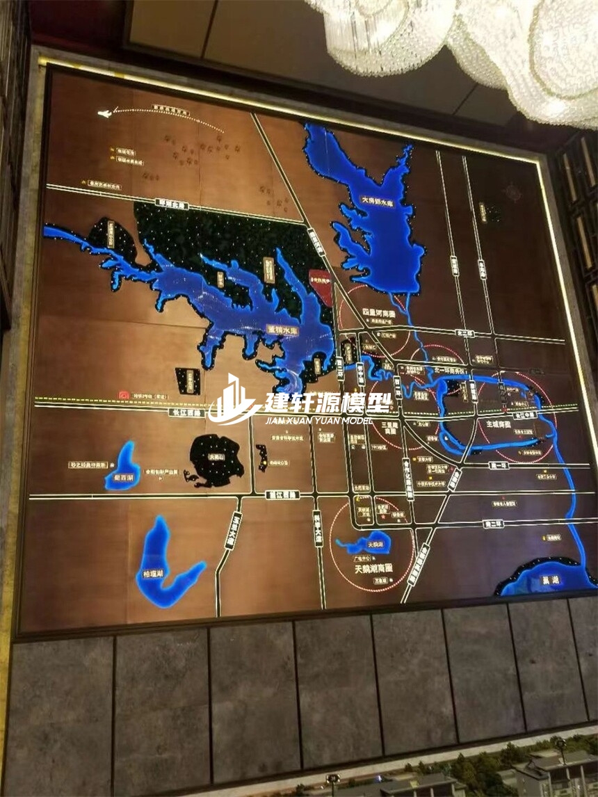 城固区域壁挂模型制作