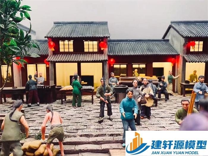 城固香市微缩模型