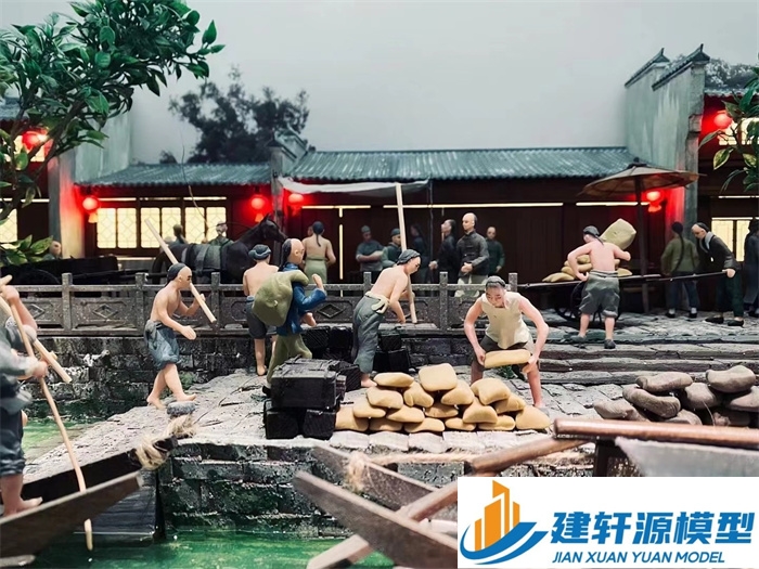城固博物馆江南水乡模型