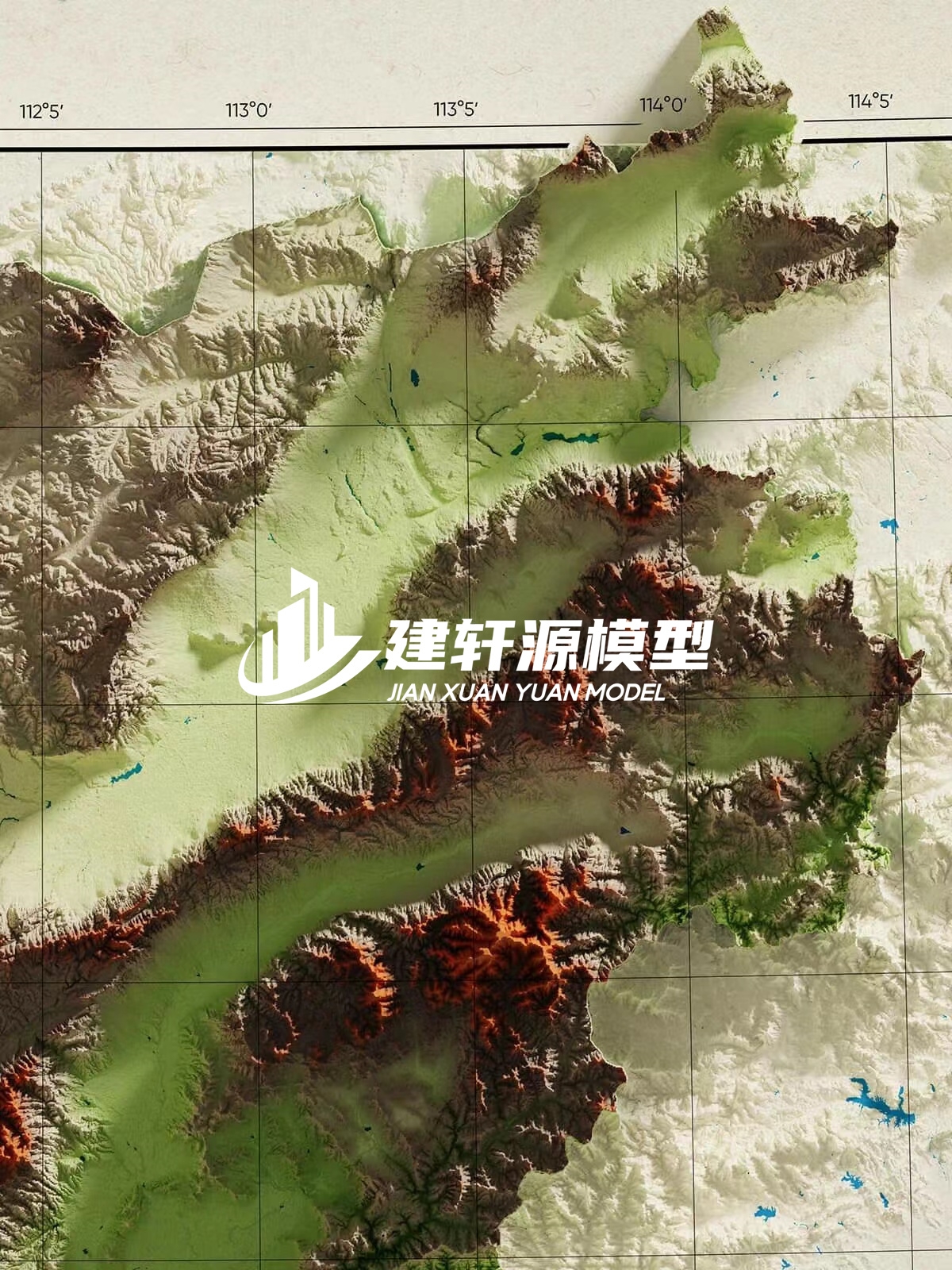 城固地形模型制作