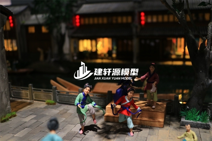 城固京杭大运河博物馆·北新夜市场景模型